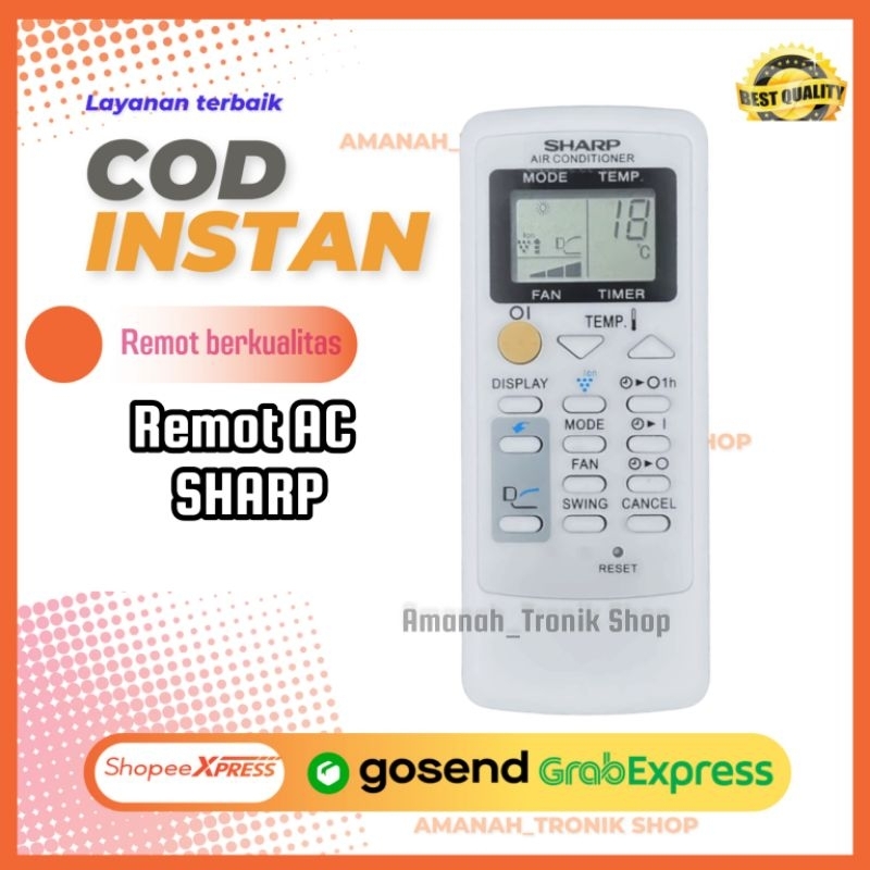 Remot AC Sharp Plasmacluster