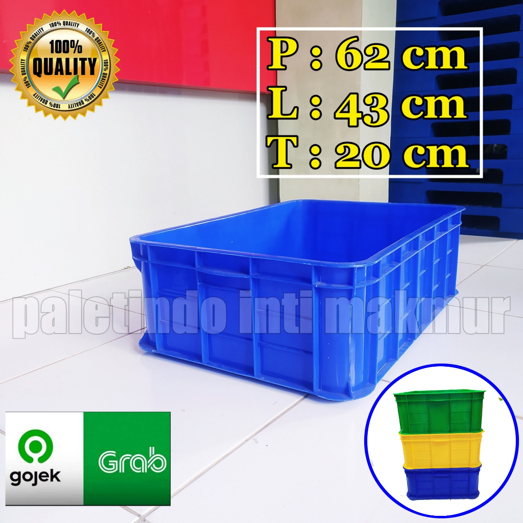 Kandang Kura - Kura Darat / Tortoise / Sulcata / Pardalis / Kontainer Box 62 x 43 x 20 cm - Kirim GO