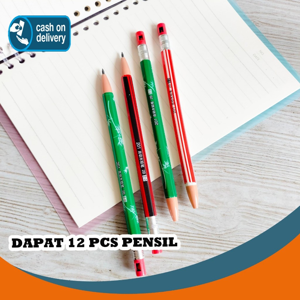 

SELUSIN (12 PCS) PENSIL CETEK MEKANIK BAMBU 2B PCK-1098 BAMBOO TREE FOREST MECHANICAL KLIK CLICK KARAKTER UNIK MURAH PENCIL ALAT TULIS KANTOR SEKOLAH MURAH TERMURAH COD