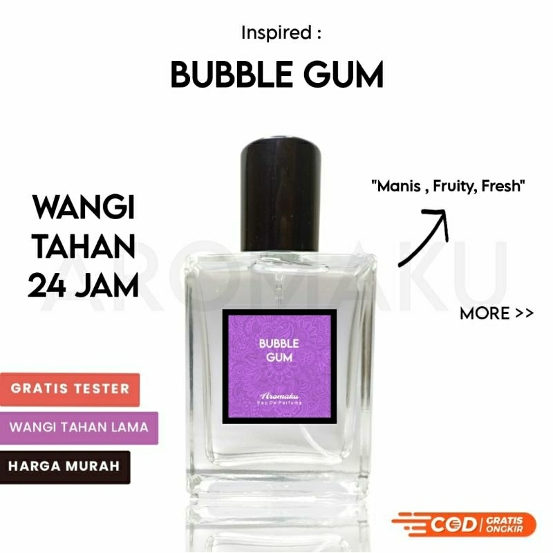parfum wangi permen karet manis wangi menyebar dan wangi tahan lama