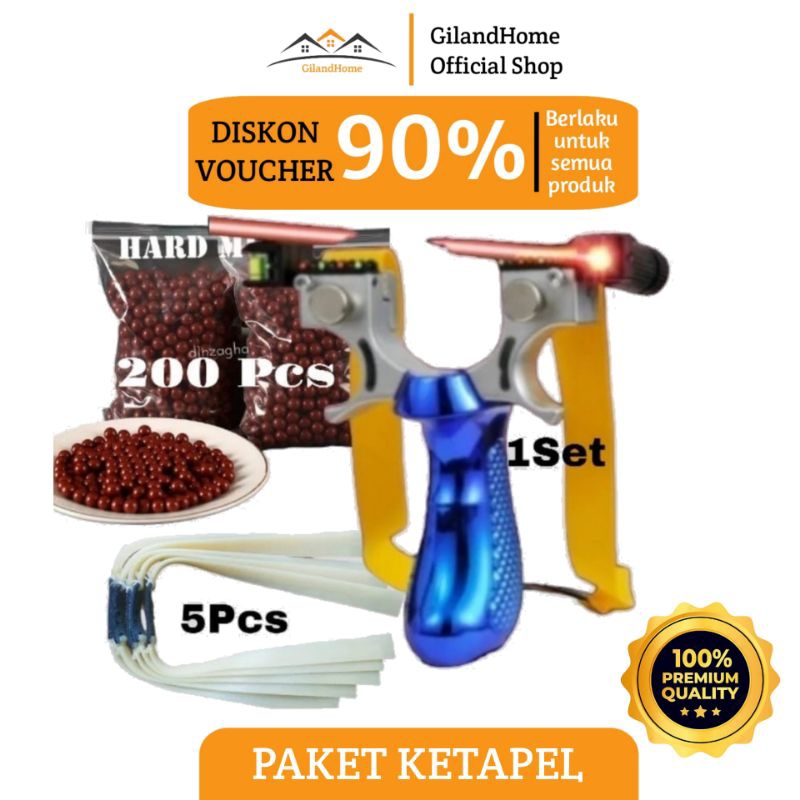 Ketapel Katapel Slingshot paket lengkap