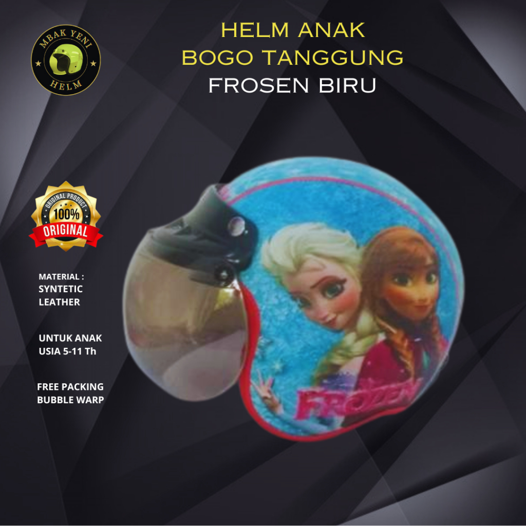 Helm anak bogo tanggung Frozen