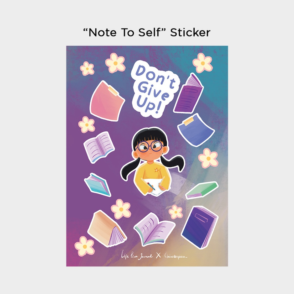 

Life Plan Journal - Sticker Sheet "Note to Self" x @chiasterpiece_ - Planner Stickers, Journal Stickers