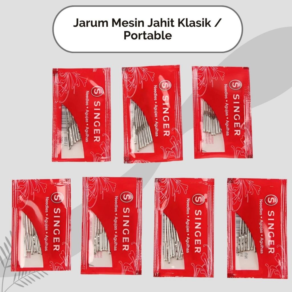 (10 pcs Jarum) Jarum Mesin Jahit Biasa dan Portable - Mesin Butterfly - Mesin Jadul - Mesin Tradisio
