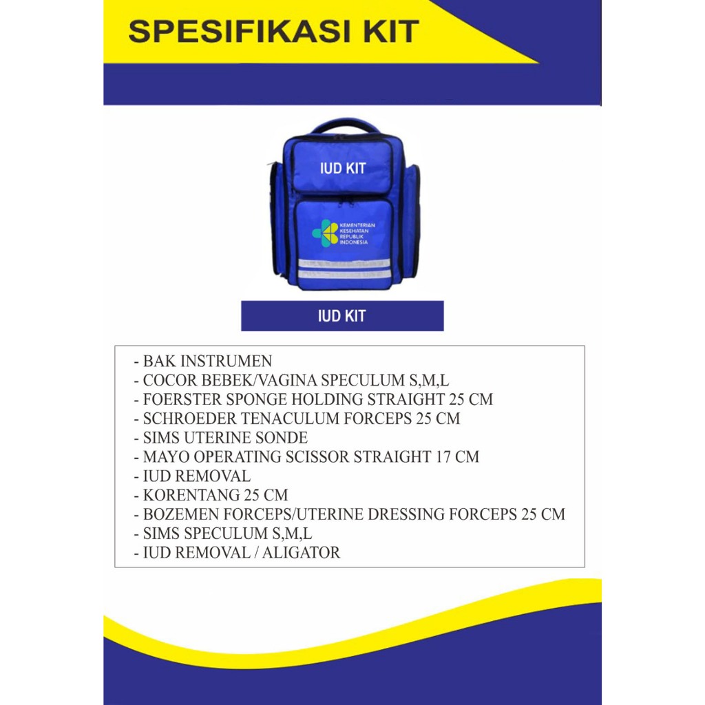 IUD Kit / Peralatan KB / Intra Uterine Device Set