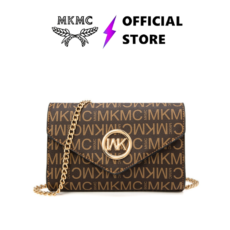 MKMC Tas Selempang Bahu Sling Bag Mini Wanita Korea Tas Shoulder Kulit Make Up Pesta Elegan Aestheti