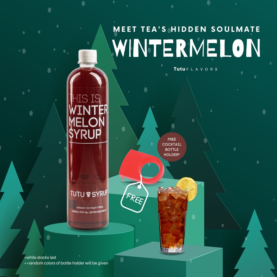 

Tutu Flavors Wintermelon Syrup 1000ml - Sirup Rasa Wintermelon