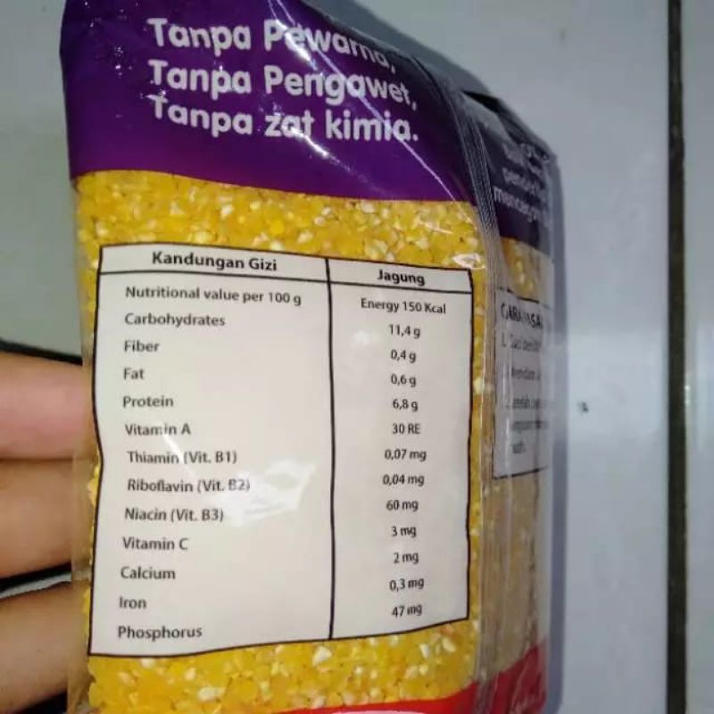 

Beras Dollar 500gr/Beras Jagung Halus/Beras Jagung Madura/Beras Jagung Instan