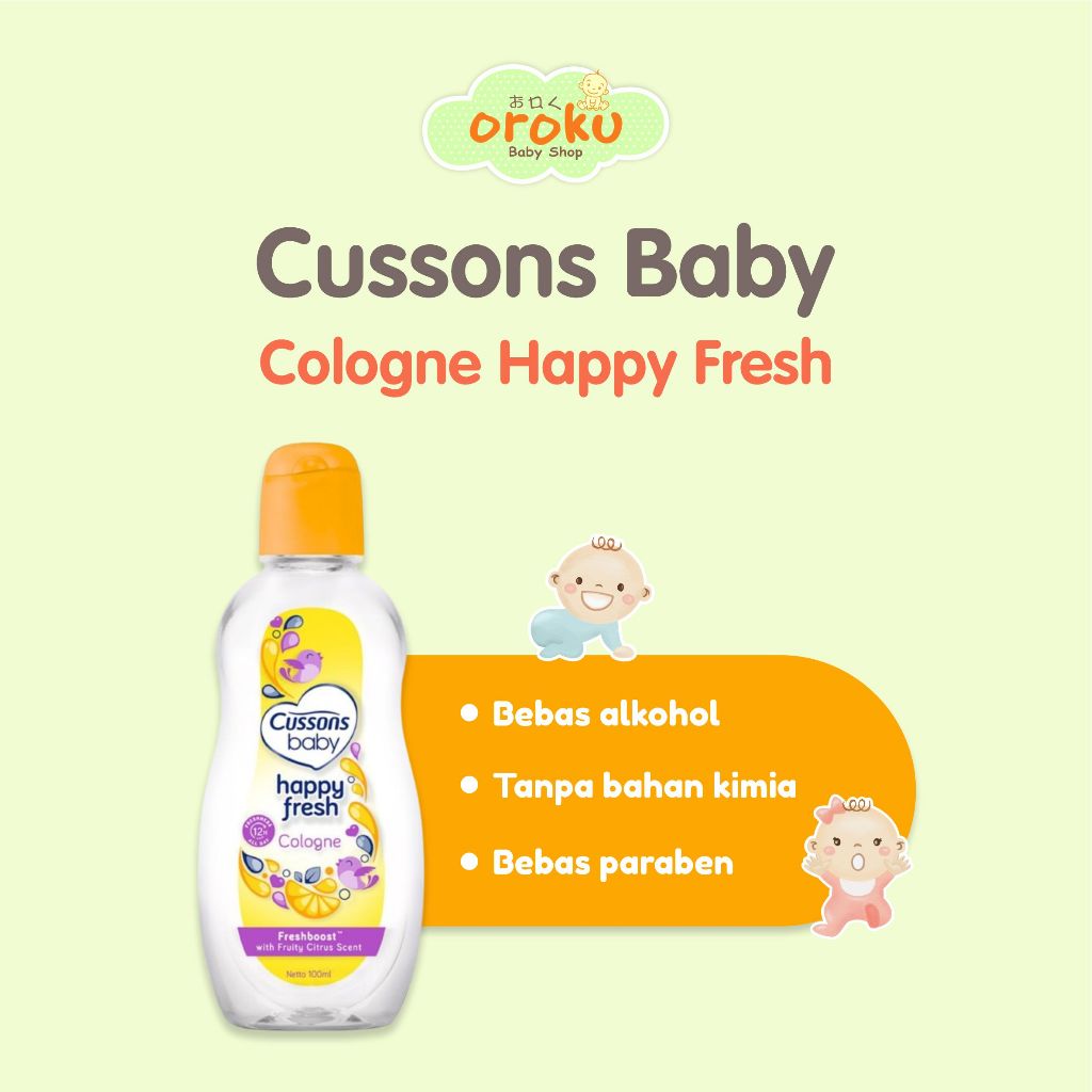 CUSSONS BABY COLOGNE HAPPY FRESH / CUSSONS BABY / CUSSONS / COLOGNE / PARFUME / MINYAK WANGI