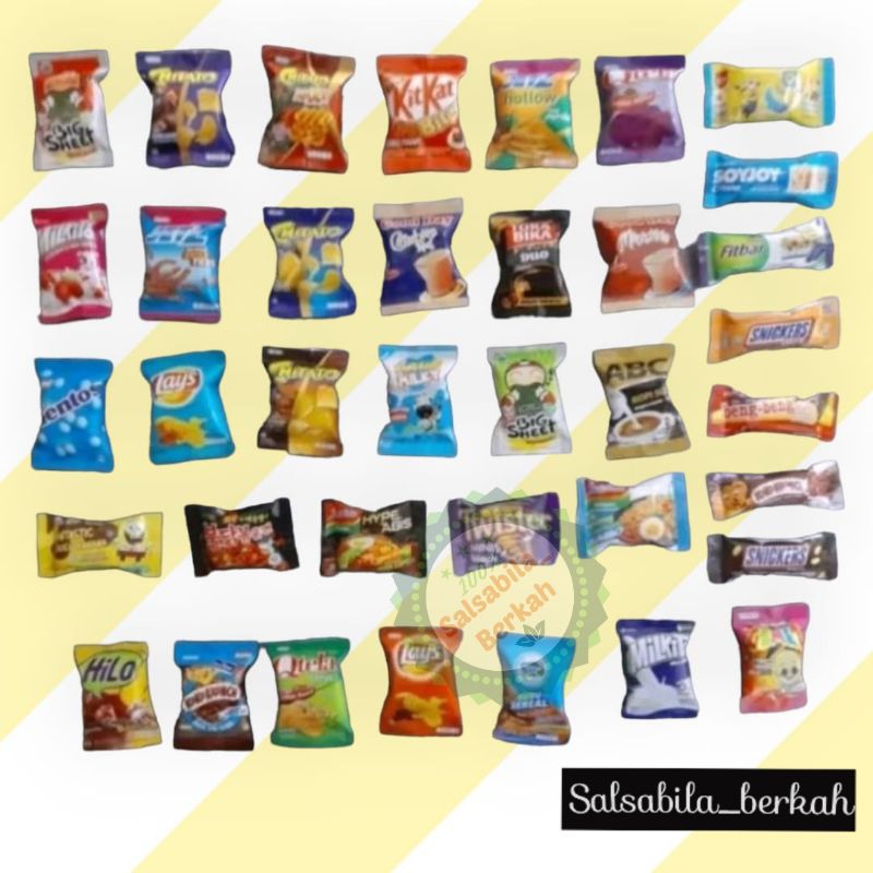 Magnet Kulkas / Tempelan kulkas / Miniatur magnet kulkas / Magnet kulkas miniatur snack / Tempelan k