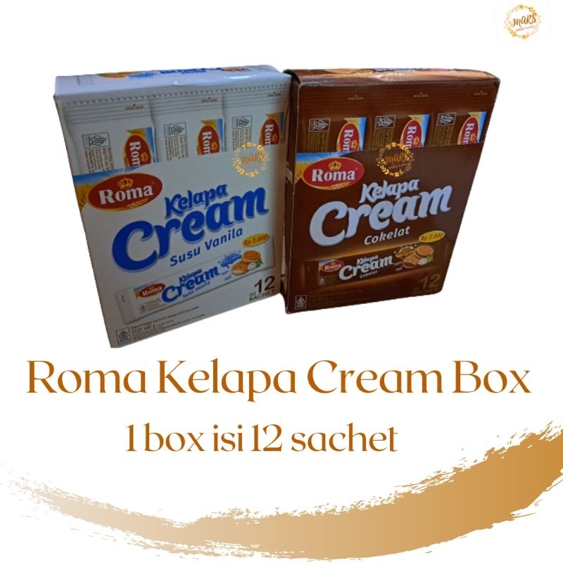 

Roma Kelapa Cream 1 box isi 12