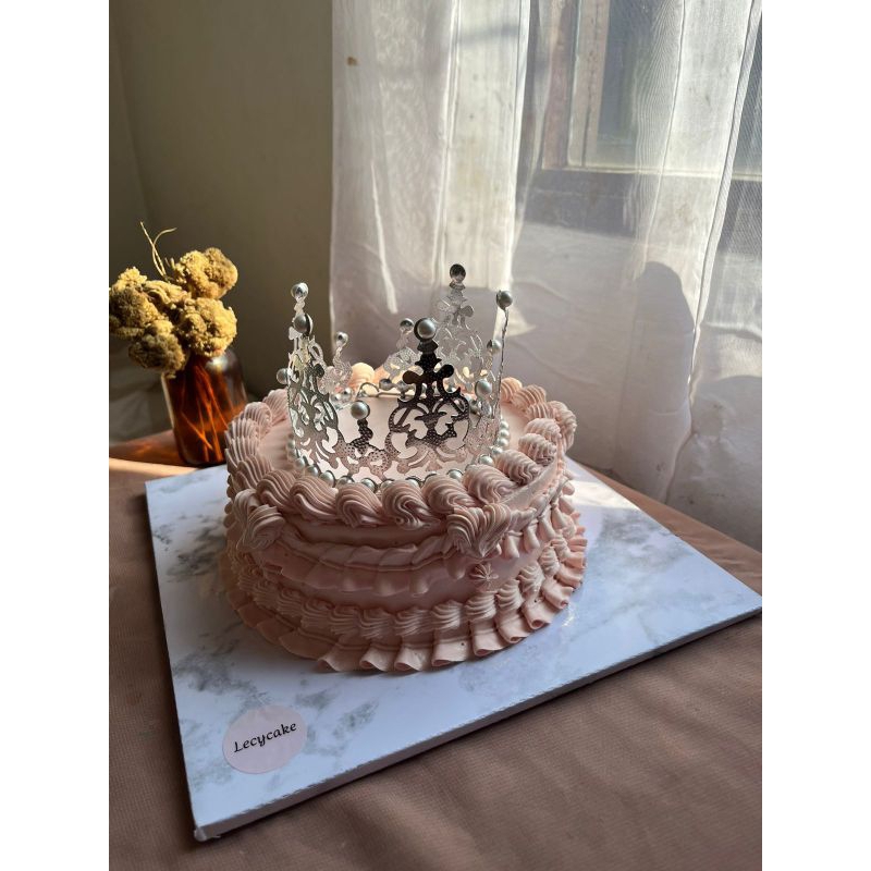 topper mahkota cake
