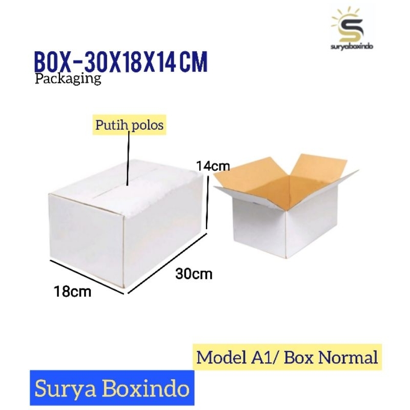 

Box 30x18x14cm(Mutiara)/Kardus/Packaging/Polos