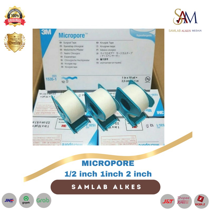 Micropore 1 inch 3M / Micropore 3M 1 inch / Micropore 3M PER PCS