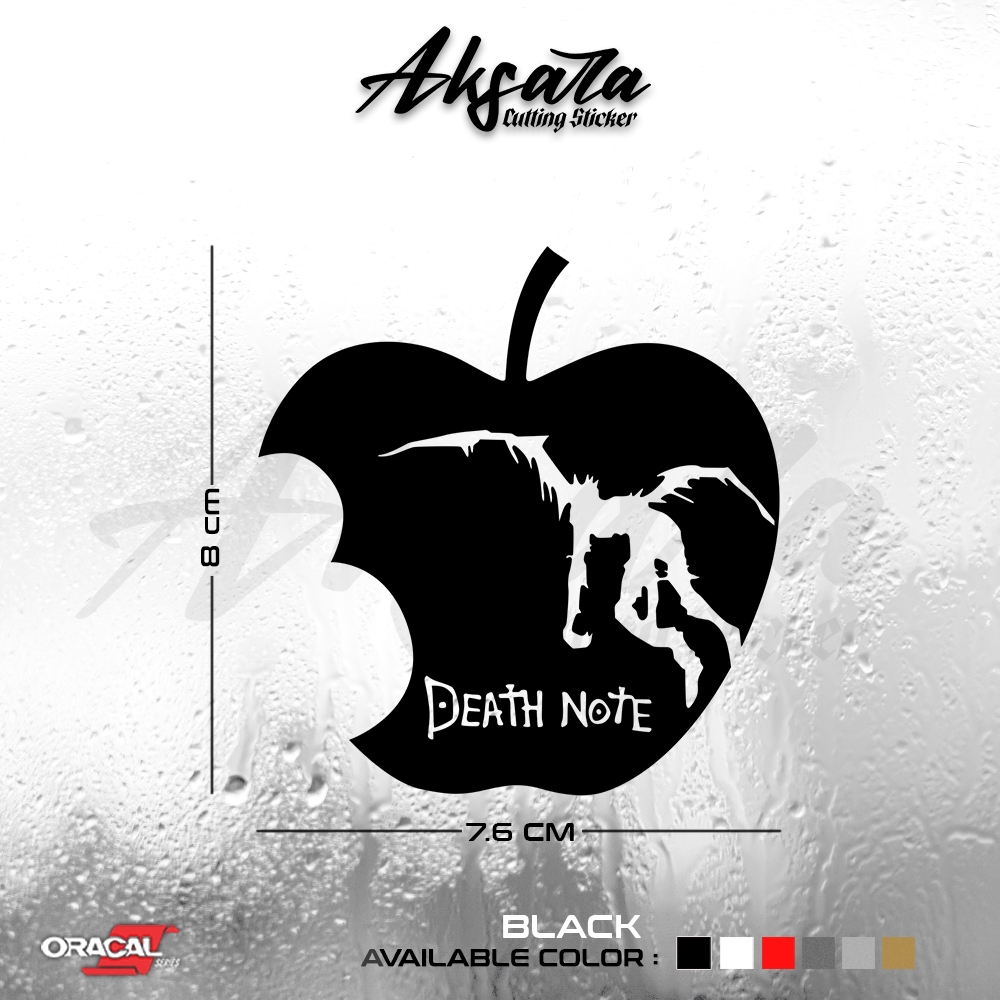 

Stiker Cutting Manga Logo Death Note Apple | Cutting Stiker Death Note Apple
