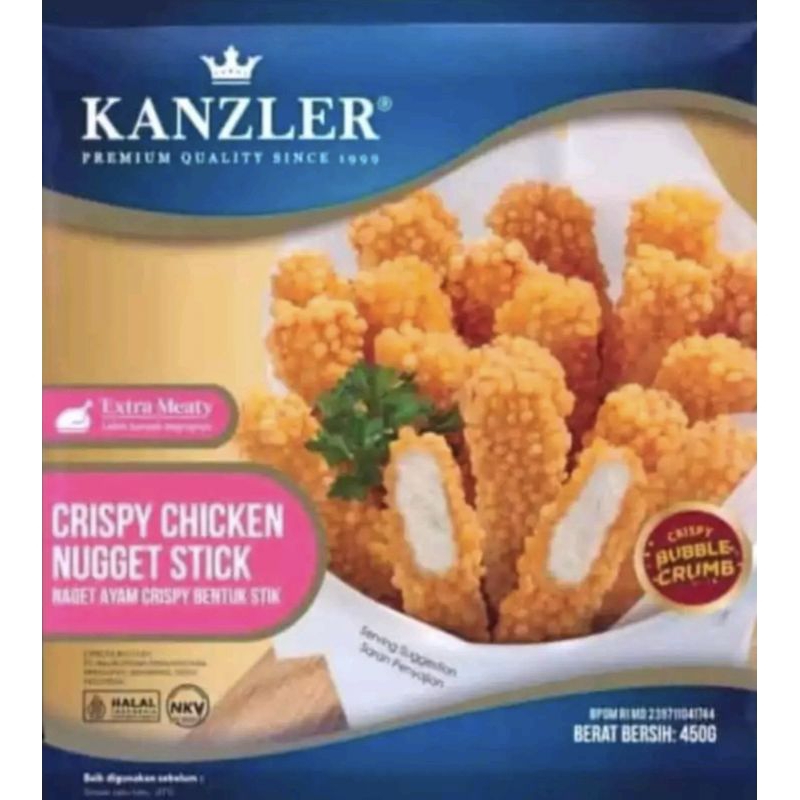 

CRISPY CHICKEN KANZLER 450GR NUGGET AYAM KRISPI HALAL