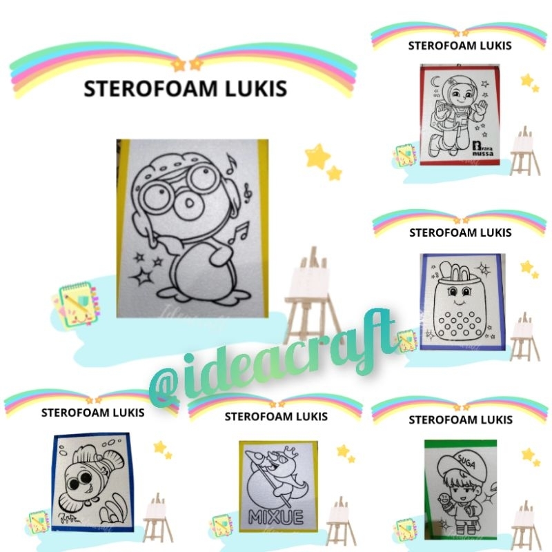 

STYROFOAM LUKIS / MEWARNAI GAMBAR / KREATIF TERMURAH BERKUALITAS