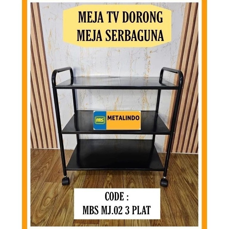 Bagus Banget Meja Tv MBS Rak TV Meja Minimalis meja dorong serbaguna
