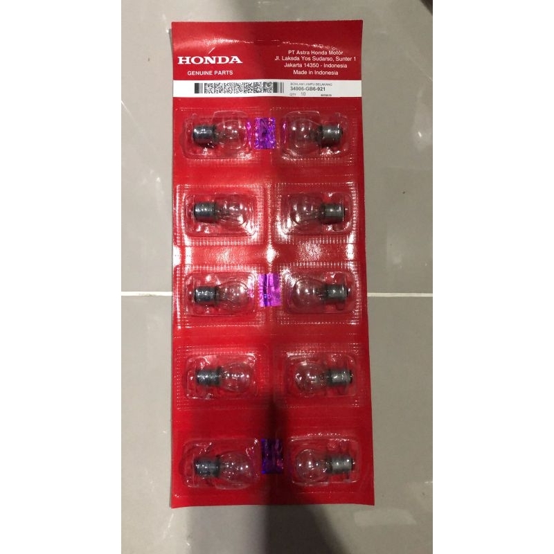 Bohlam lampu stop belakang 34906 GB6 921