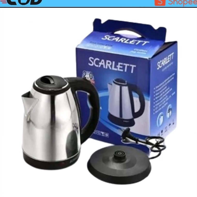 Terlaris SCARLETT Teko Pemanas Air Otomatis 2L  Teko Listrik Otomatis h Paling Dicari Ready