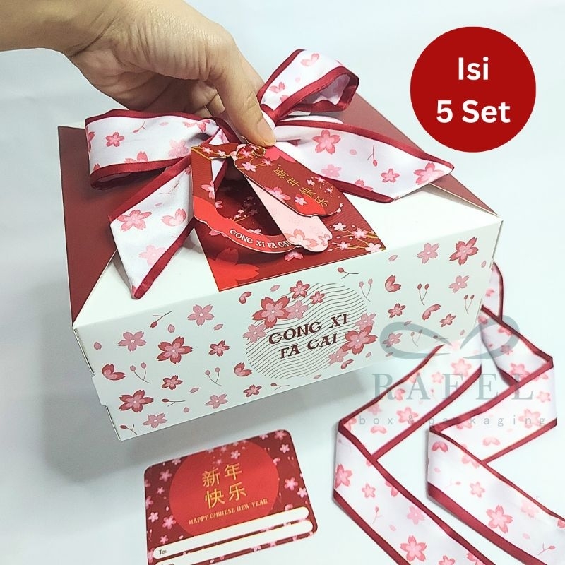 

5 Set Box Imlek Jinjing Twilly YingHua 20x20x8cm 22x22x7cm