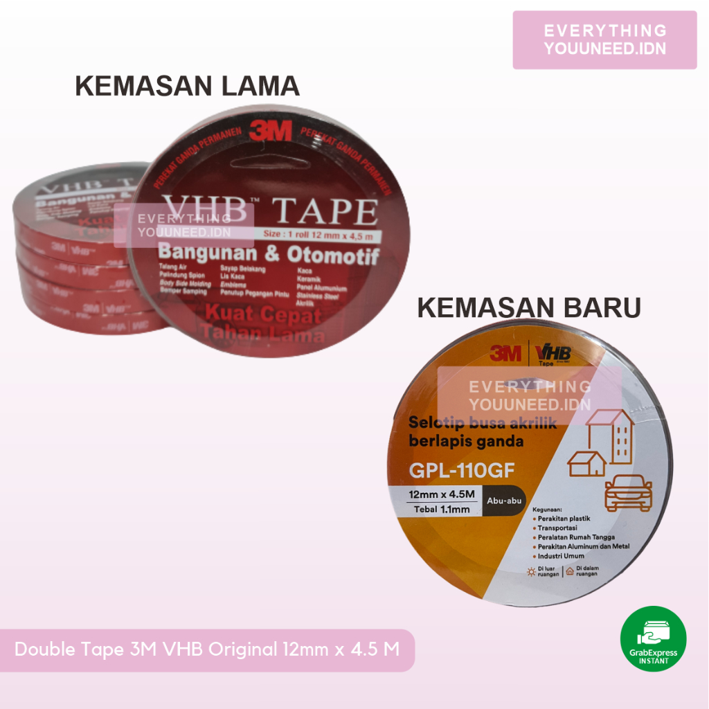 

Double Tape 3M VHB Original 12mm x 4.5 meter