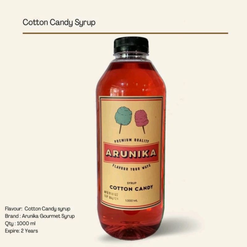 

Cotton Candy Arunika Syrup 1 Liter