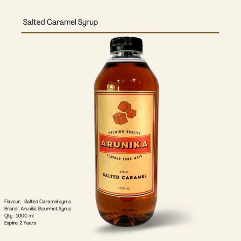 

Salted Caramel Arunika Syrup 1 Liter