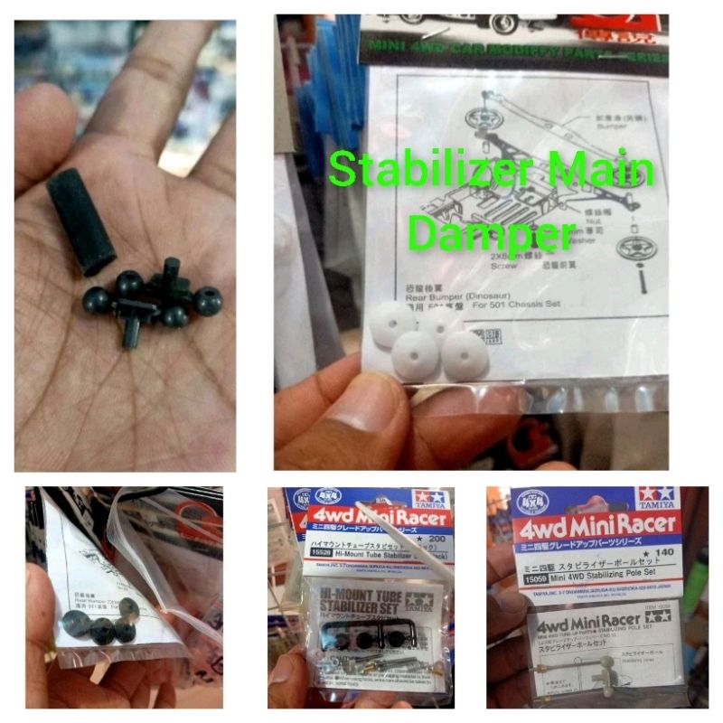 Stabilizer Tube ORIGINAL Tamiya & Rep Tamiya Ada Pilihan Varian