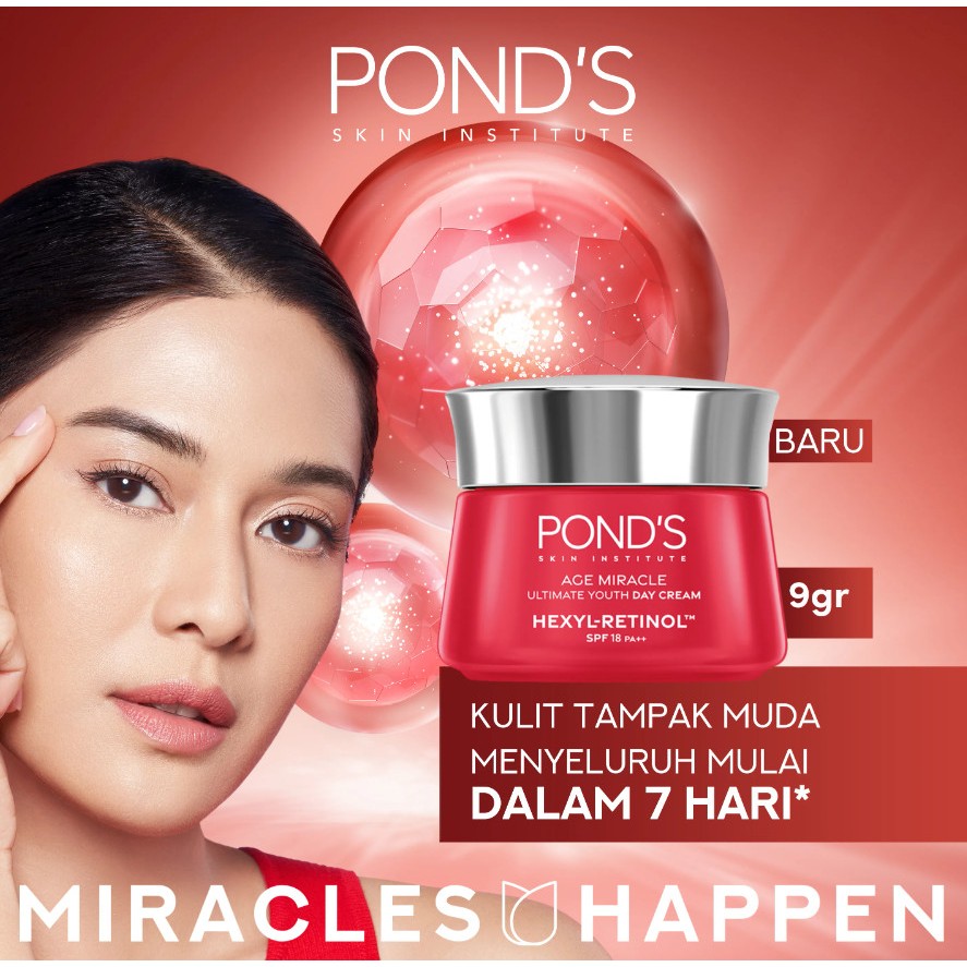 POND'S Age Miracle Day Cream Hexyl Retinol 9 gram /Krim Pagi Ponds