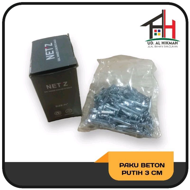 PAKU BETON PUTIH 3 CM / PAKU BETON PUTIH 1 1/4 INCH MERK NETZ ORIGINAL