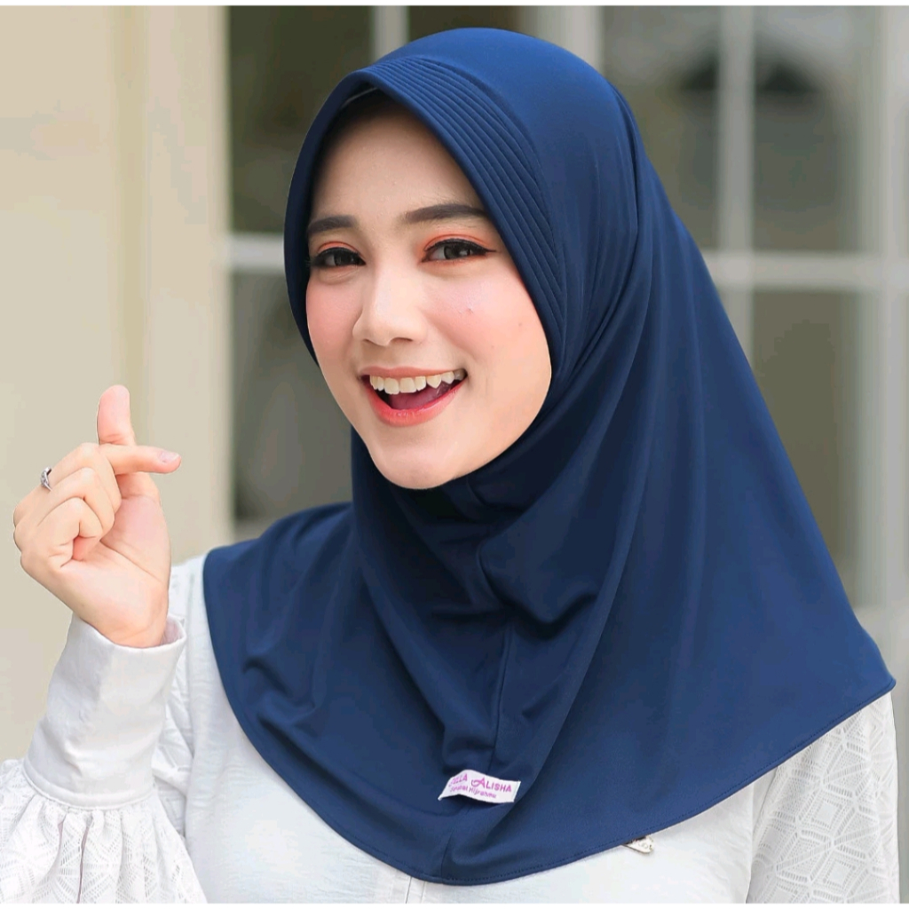 Hijab Sport Hamidah-Jilbab Instan-Kerudung bergo pendek ukuran S Bahan Jersey premium by.HIJAB KEVIN