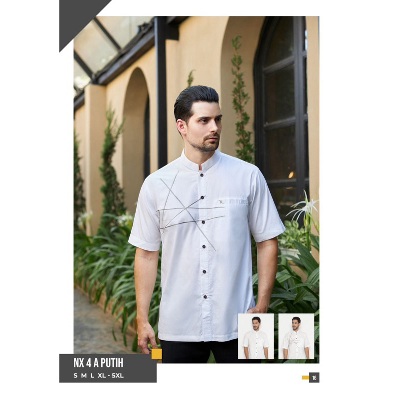 BAJU KOKO NIZAR BORDIR NX 4 A PUTIH NEW 2024