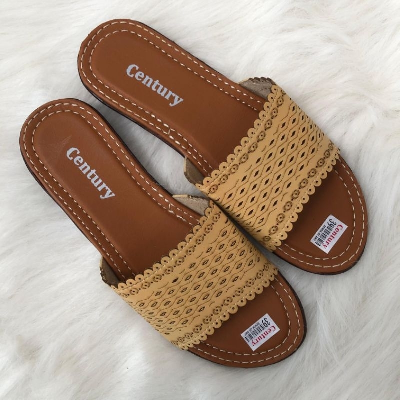 SANDAL SLOP BAHAN KULIT SINTETIS|SANDAL CEWEK FASHION|SANDAL MURAH