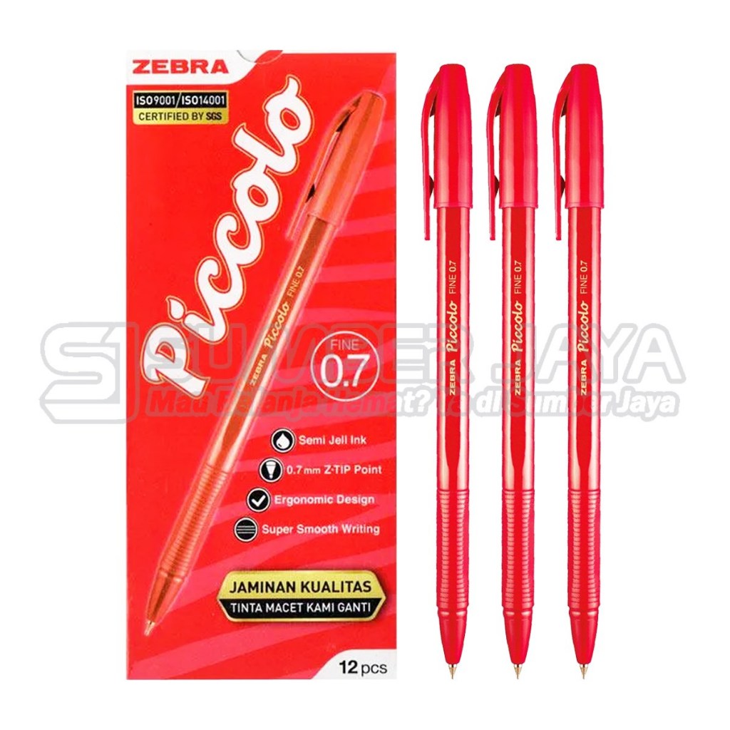 

Ballpoint Zebra Piccolo 0.7 Pulpen Pen Type Semi Jelly Ink
