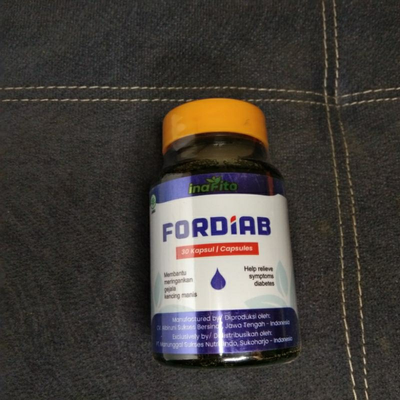 Inavitamax Fordiab / Inafito Fordiab  isi 30 kapsul vitamin untuk penderita Diabetes / Obat Herbal u