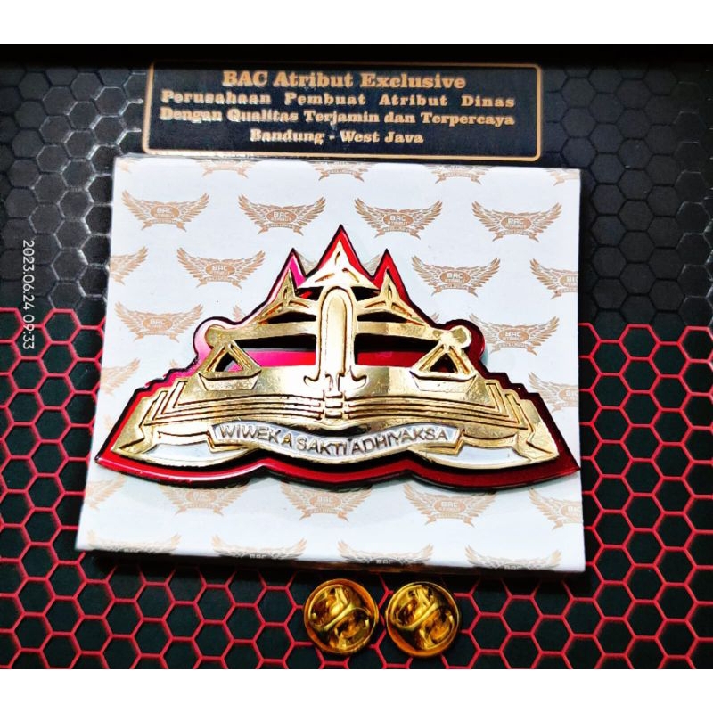 brivet wing WIWEKA KEJAKSAAN TU asli BAC ATRIBUT