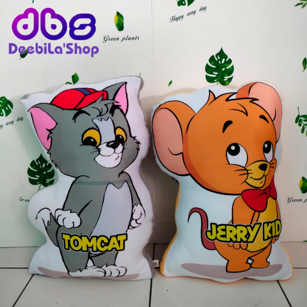 BONEKA BANTAL TOM AND JERRY CUSTOM NAMA / BONEKA TOM AND JERRY PRINTING CUSTOM