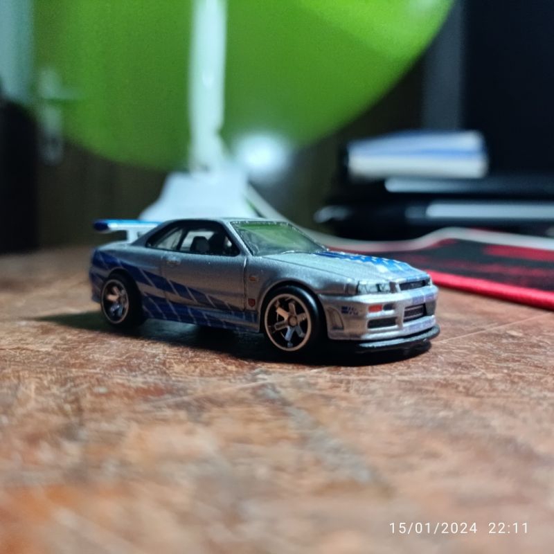 hotwheels nissan skyline GTR R34 fast & furious fast import loose