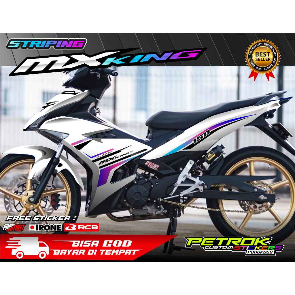 STRIPING VARIASI MOTOR YAMAHA MX KING 150 / STICKER LIST YAMAHA MX KING 150