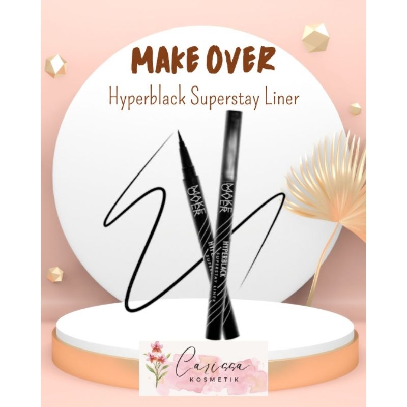 Make Over Hyperblack superstay liner - eyeliner pen make over - eyeliner spidol make over