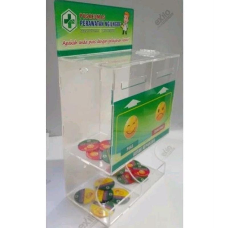 akrilik kotak koin kepuasan