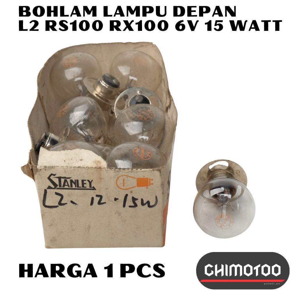 Bohlam  Lampu Depan 12V 35W Yamaha L2 Super RS100 RX King RX Special RXS RXK YB100  L2G L2S  RX100 S