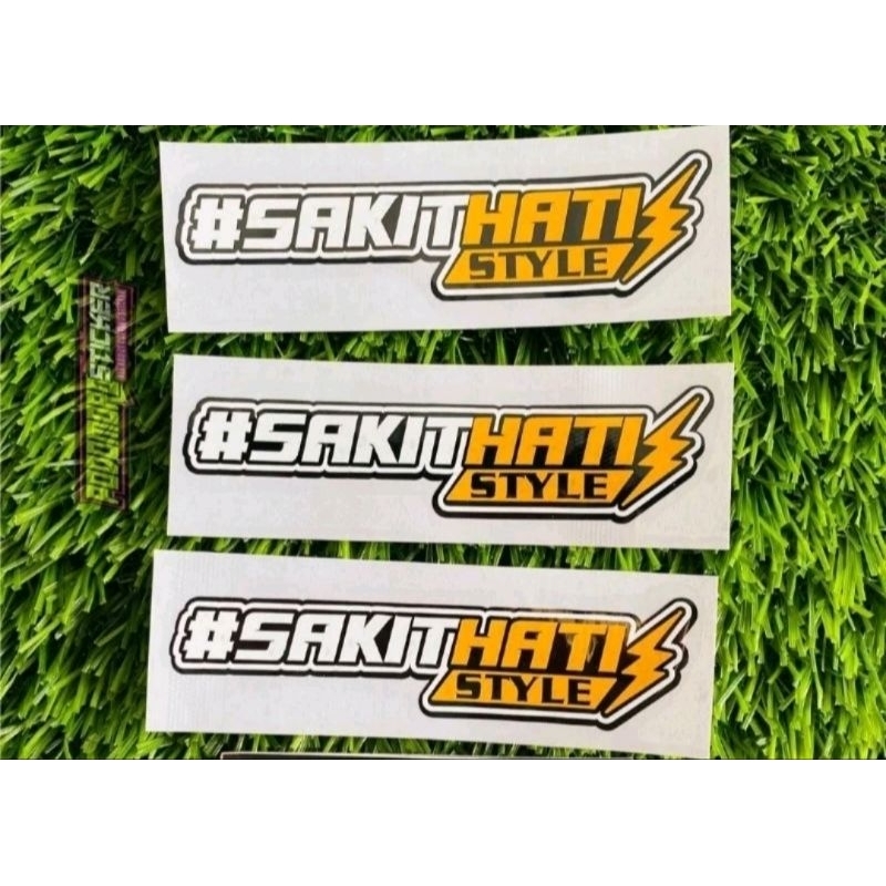 Stiker #SAKITHATISTYLE Cutting Stiker SAKIT HATI STYLE motor beat vario scoopy ngab