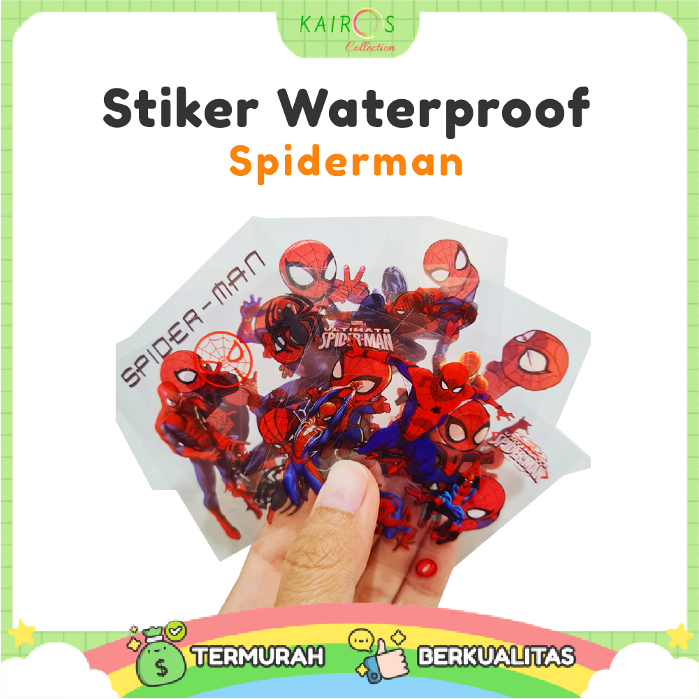 

STICKER NONO SPIDERMAN [ECER] WATERPROOF / 1 LEMBAR STIKER