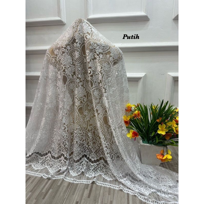 Brokat / Brukat Metalik Glossy Kenari YSL Saint lorraine Ori Brokat Metalik Glosy YSL saint lorraine