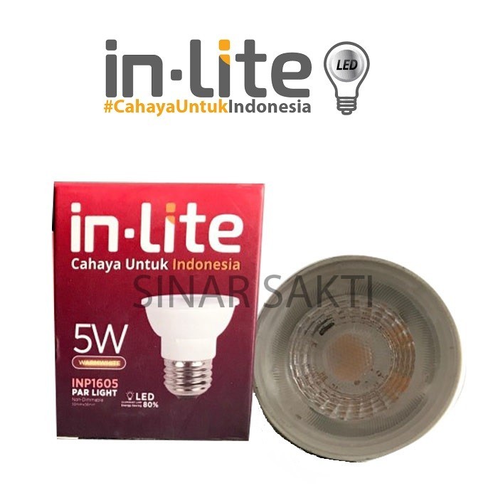 INLITE Lampu Sorot Led 5w 5 Watt INP1607 Lampu Spotlight Inlite E27