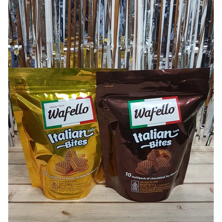 

Wafello Pouch - wafello chocolate butter caramel - wafer cream isi 10