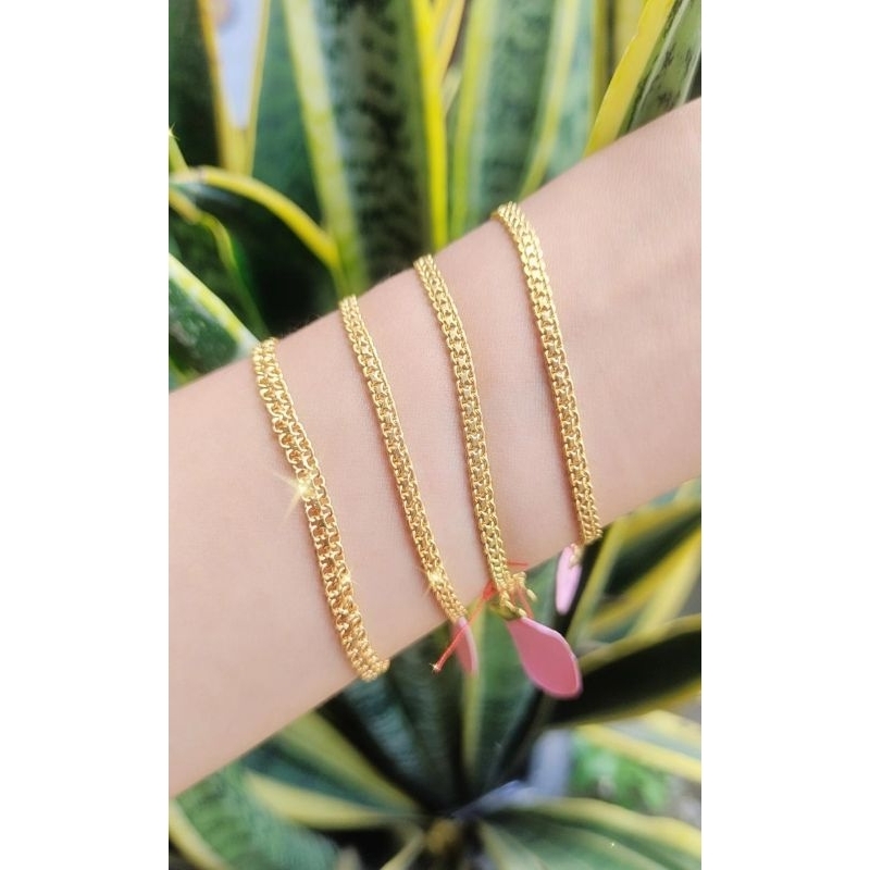 Gelang Doubel Medan Emas 300