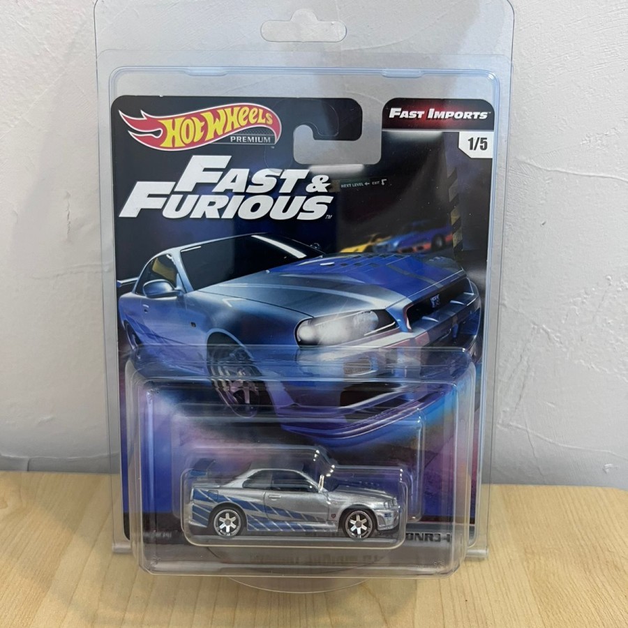 Hot Wheels Premium Nissan Skyline R34 Fast Imports